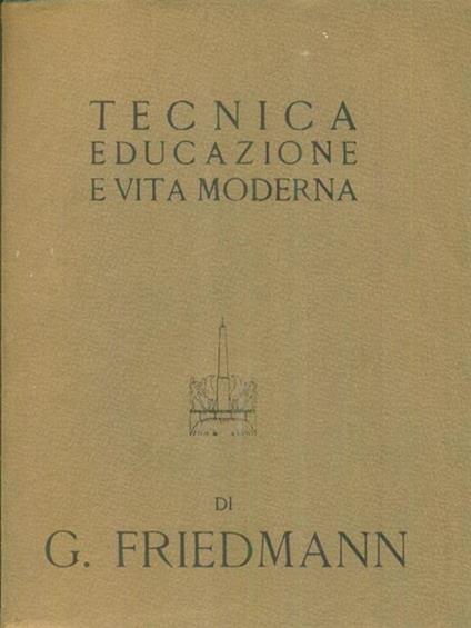 Tecnica educazione e vita moderna - copertina