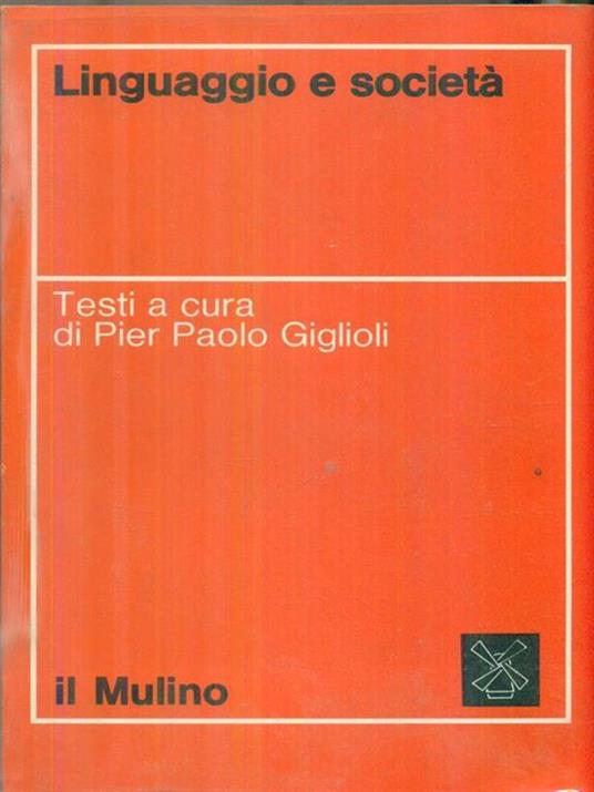 Linguaggio e società - copertina