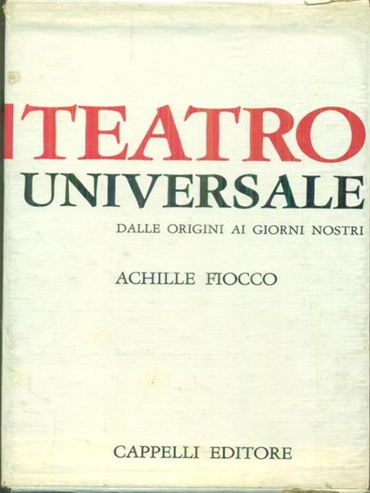 Teatro universale 3 vv - Achille Fiocco - copertina