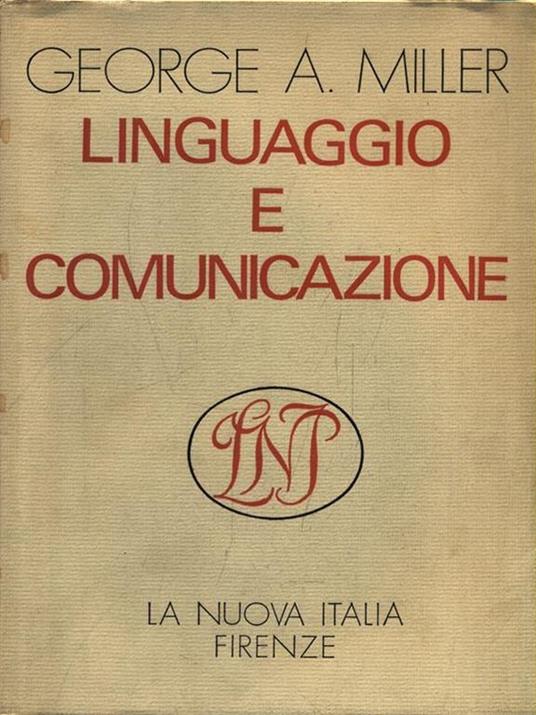 Linguaggio e comunicazione - George A. Miller - copertina