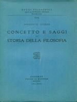 Concetto e saggi di storia della filosofia