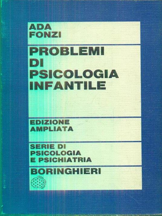 Problemi di psicologia infantile - Ada Fonzi - copertina