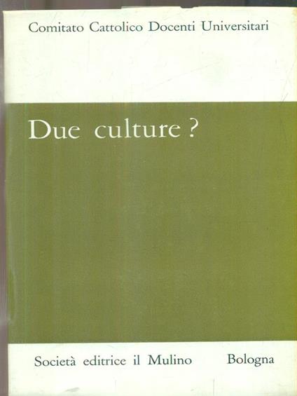 Due culture? - copertina