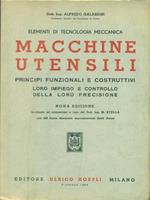 Elementi di tecnologia meccanica. Macchine utensili