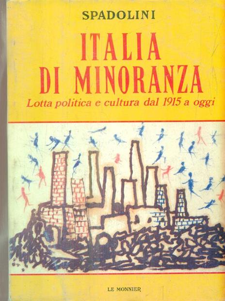 Italia di minoranza - Giovanni Spadolini - copertina
