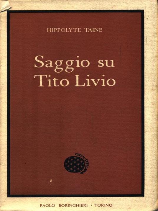 Saggio su Tito Livio - Hippolyte Taine - copertina