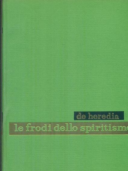 Le frodi dello spiritismo - copertina