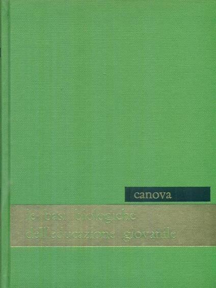 Le basi biologiche dell'educazione giovanile - copertina