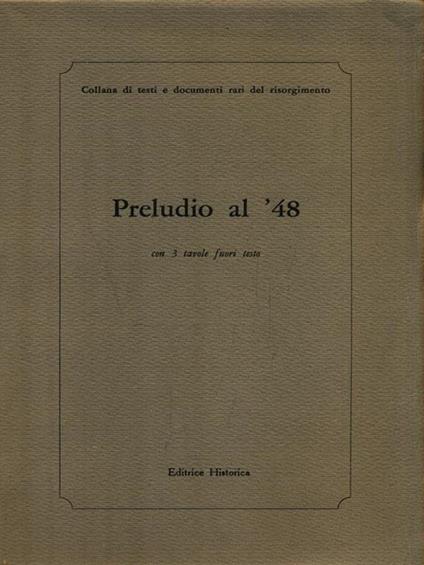 Preludio al '48 - copertina