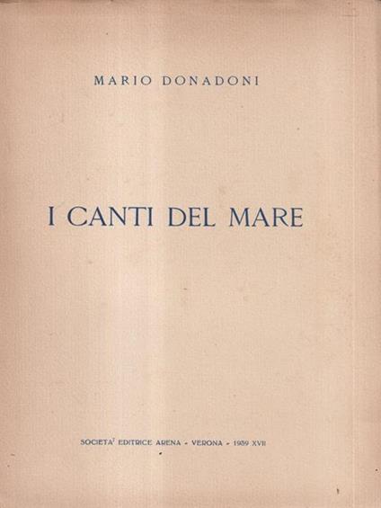 I Canti del mare - copertina