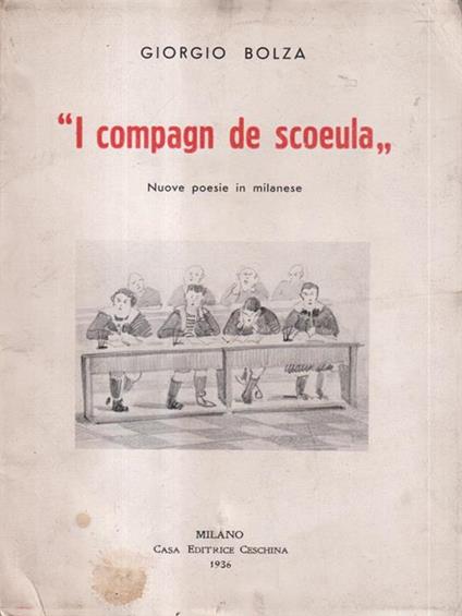 I compagn de scoeula - Giorgio Bolza - copertina
