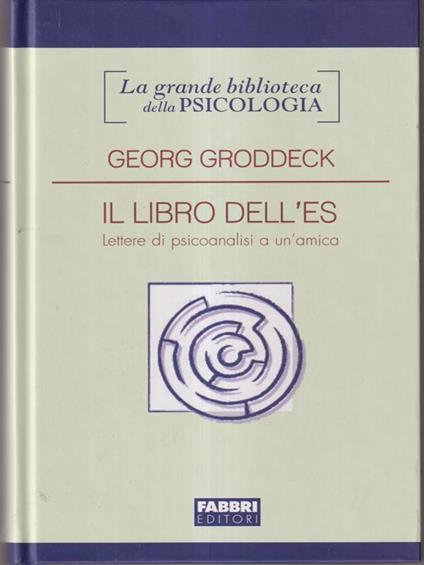 Il libro dell'es - Georg Groddeck - copertina