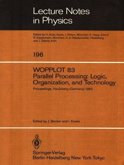 Wopplot 83 Parallel Processing: Logic, Organization, and Technology - Henry J. Becker - copertina