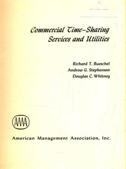 Commercial Time-Sharing. Services and Utilities - copertina