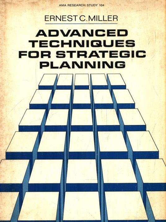 Advanced techniques for strategic planning - C. Millet - copertina