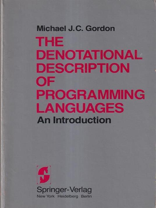 The Denotational Description of Programming Languages: An Introduction - copertina