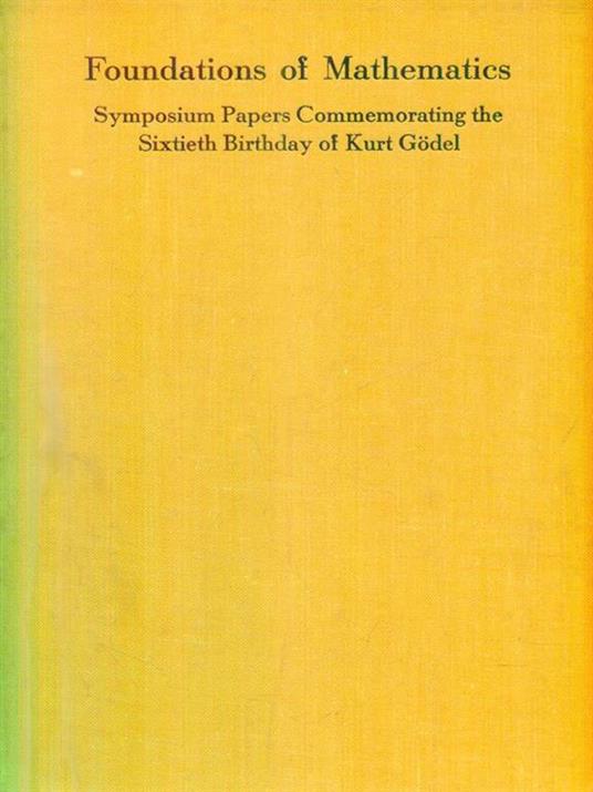 Foundations of Mathematics -   - copertina