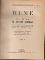 Traite de la nature humaine tome I