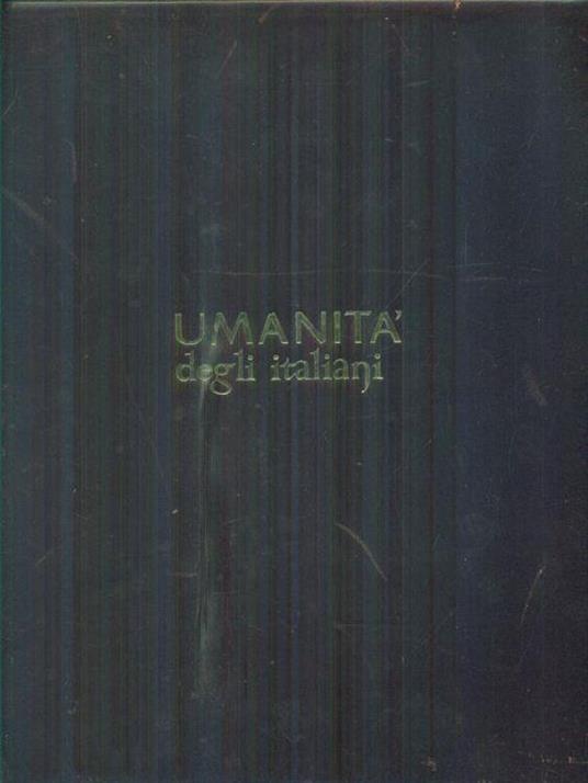Umanità degli italiani - Vittorio emanuele Bravetta - copertina
