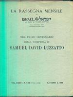 Nel Primo Centenario della scomparsa di Samuel David Luzzatto