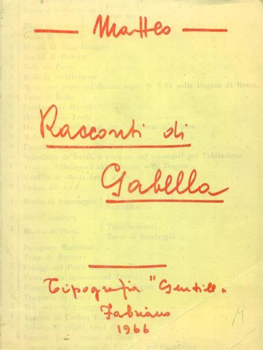   Racconti di Gabella - copertina