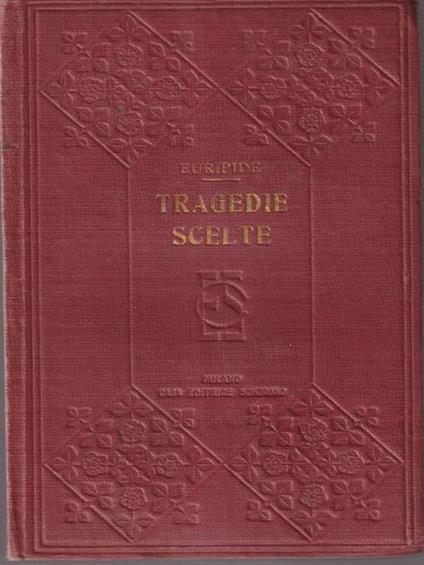 Tragedie scelte - Euripide - copertina