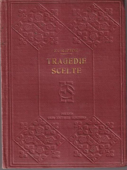 Tragedie scelte - Euripide - copertina