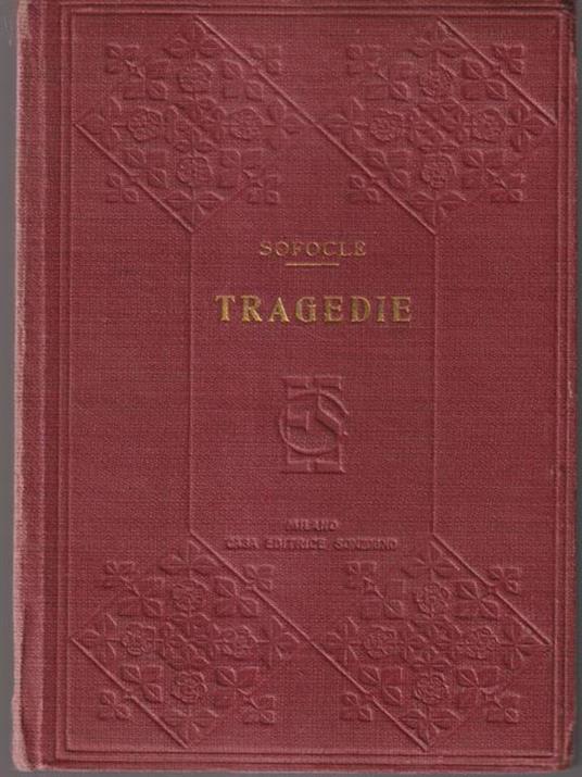   Tragedie - Sofocle - copertina