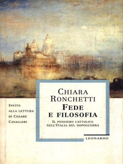   Fede e filosofia - Chiara Ronchetti - copertina