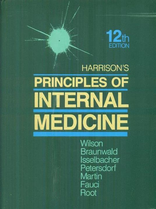  Harrison's principles of internal medicine 12th edition -   - copertina