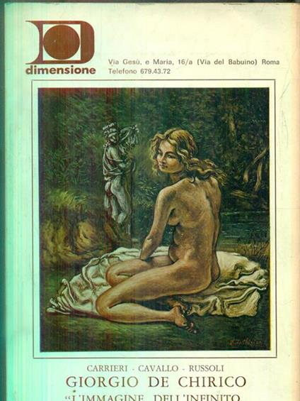 Giorgio De Chirico. L'immagine dell'infinito -   - copertina