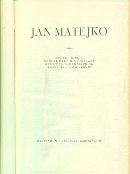 Jan Matejko -   - copertina