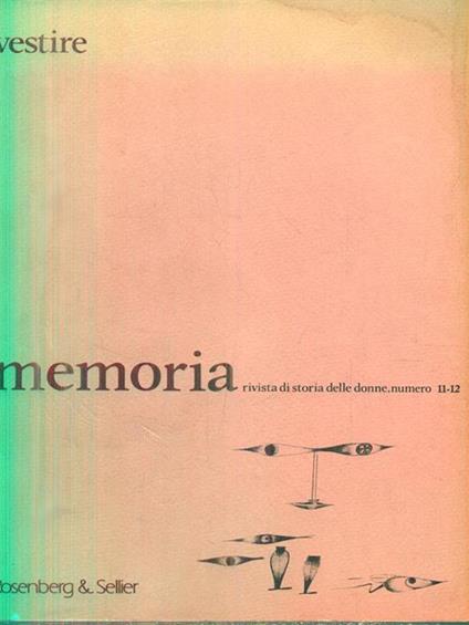   Memoria 11-12 (2,3 1984) -   - copertina