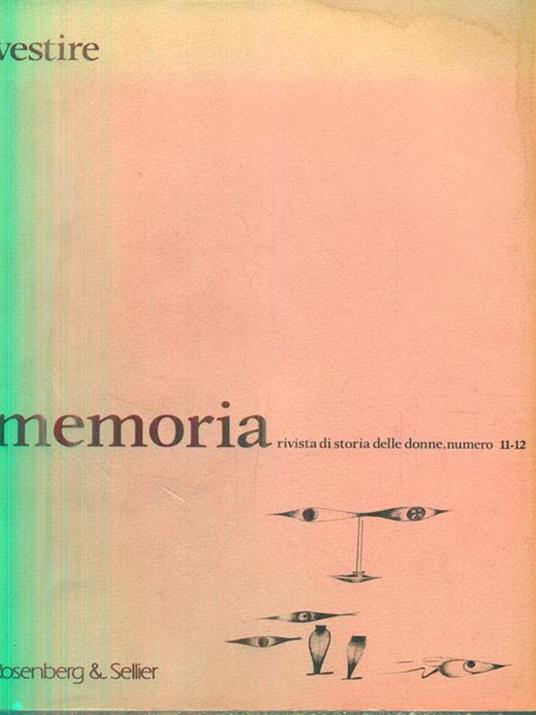   Memoria 11-12 (2,3 1984) -   - copertina