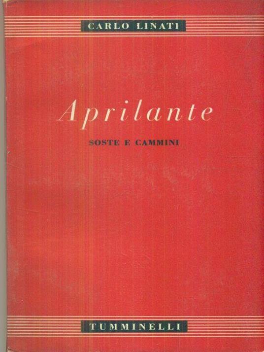 Aprilante - Carlo Linati - copertina