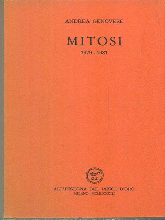   Mitosi 1979-1981 - Andrea Genovese - copertina