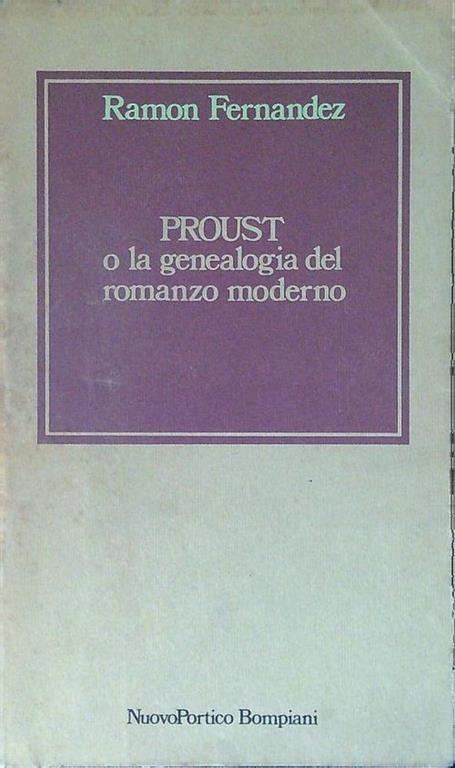 Proust o la genealogia del romanzo moderno - Ramon Fernández - copertina