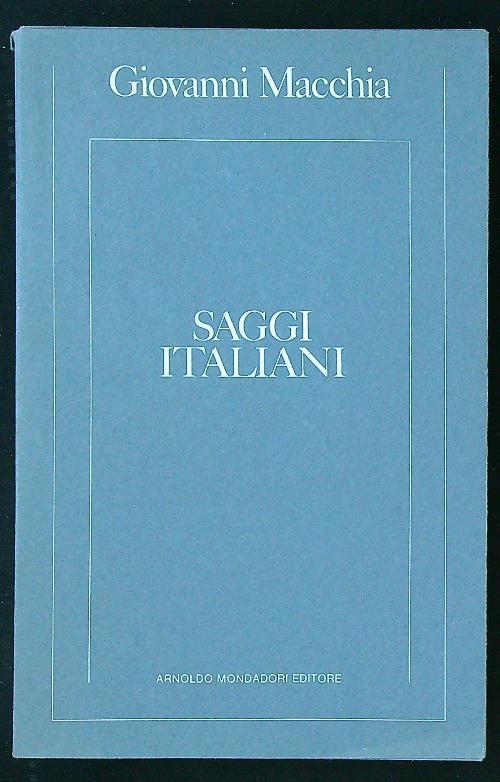 Saggi italiani