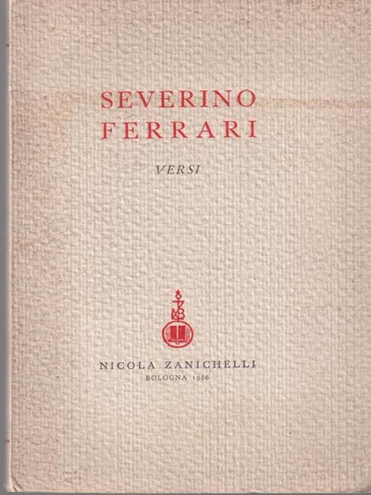   Versi - Severino Ferrari - copertina