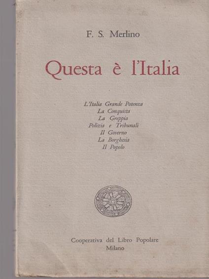 Questa è l'Italia - copertina