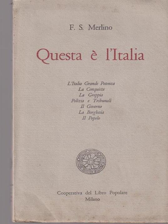 Questa è l'Italia - copertina
