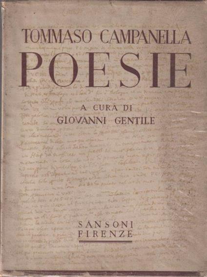 Poesie - Tommaso Campanella - copertina