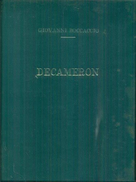 Decameron Volume I - Giovanni Boccaccio - copertina