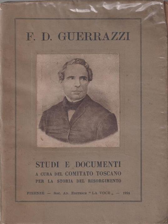 F.D. Guerrazzi. Studi e documenti - copertina