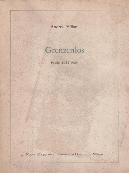 Grenzenlos - Andrea Villani - copertina