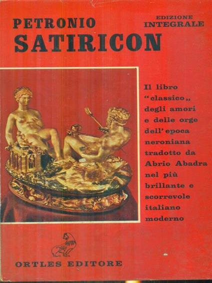   Satiricon - Arbitro Petronio - copertina