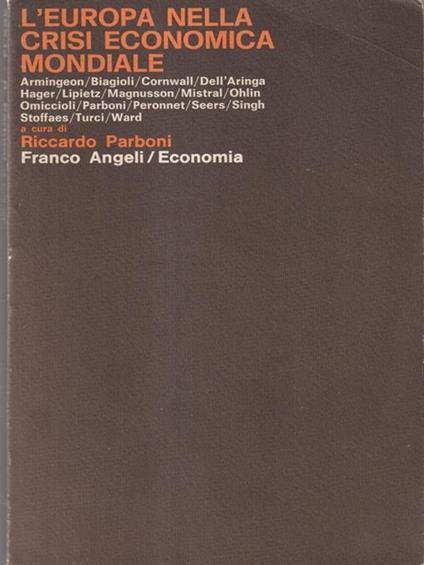 L' Europa nella crisi economica mondiale - copertina
