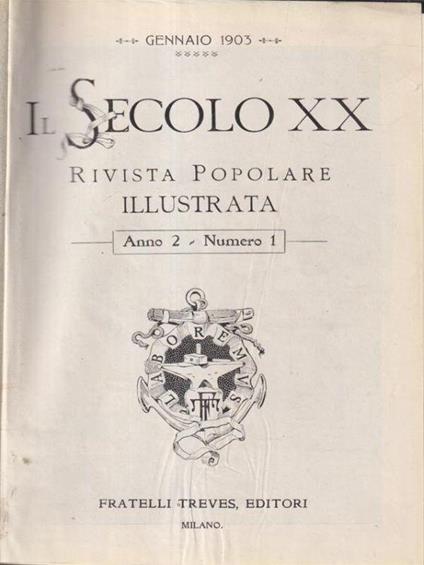 Il secolo XX - anno 1903 - copertina