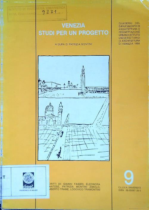 Venezia studi per un progetto - copertina