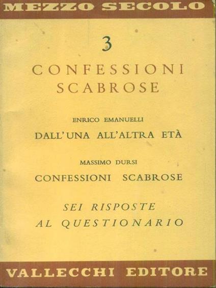 Confessioni scabrose - E. Emanuelli - copertina